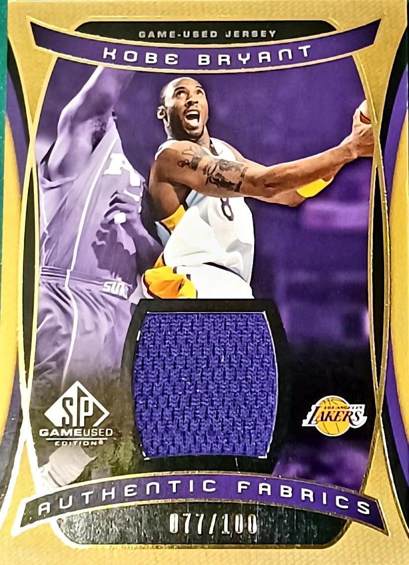 Kobe Bryant #AF-KB Basketball Cards 2004 SP Game Used Authentic Fabrics