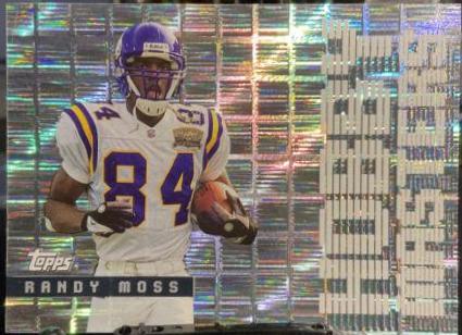 randy moss #HM5 Football Cards 2001 Topps Hobby Masters