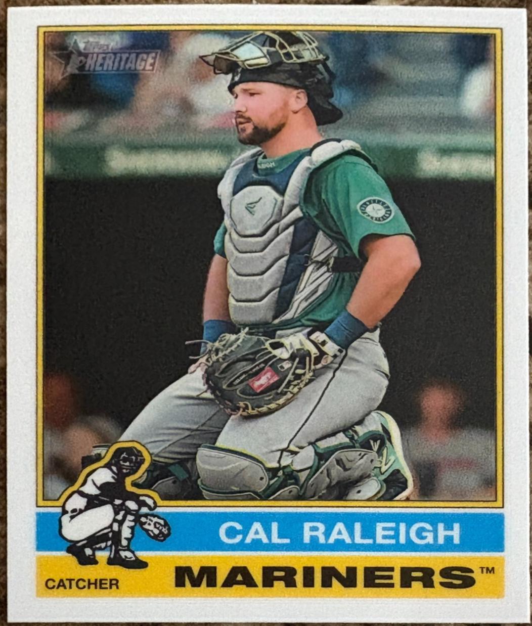 Cal Raleigh #472 Baseball Cards 2025 Topps Heritage