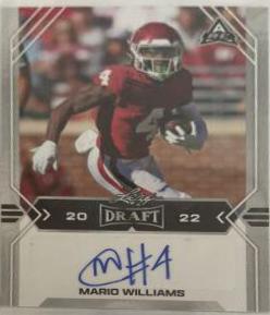 Mario Williams #BA-MW4 2022 Leaf Draft Autographs Football