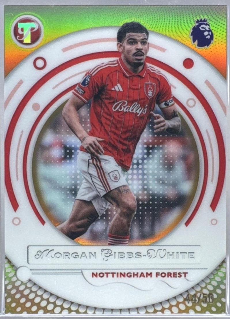 Morgan Gibbs-White #154 2025 Topps Pristine Premier League
