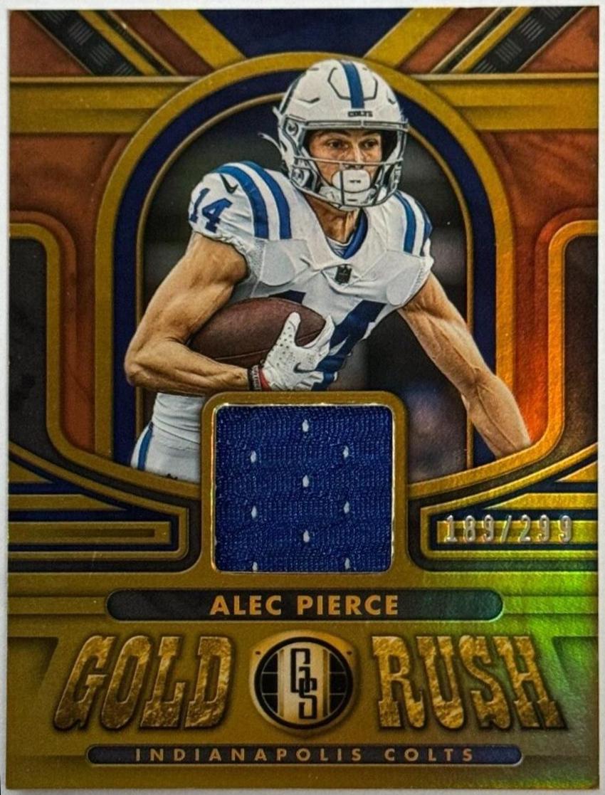 Alec Pierce #GR-AP Football Cards 2023 Panini Gold Standard Rush