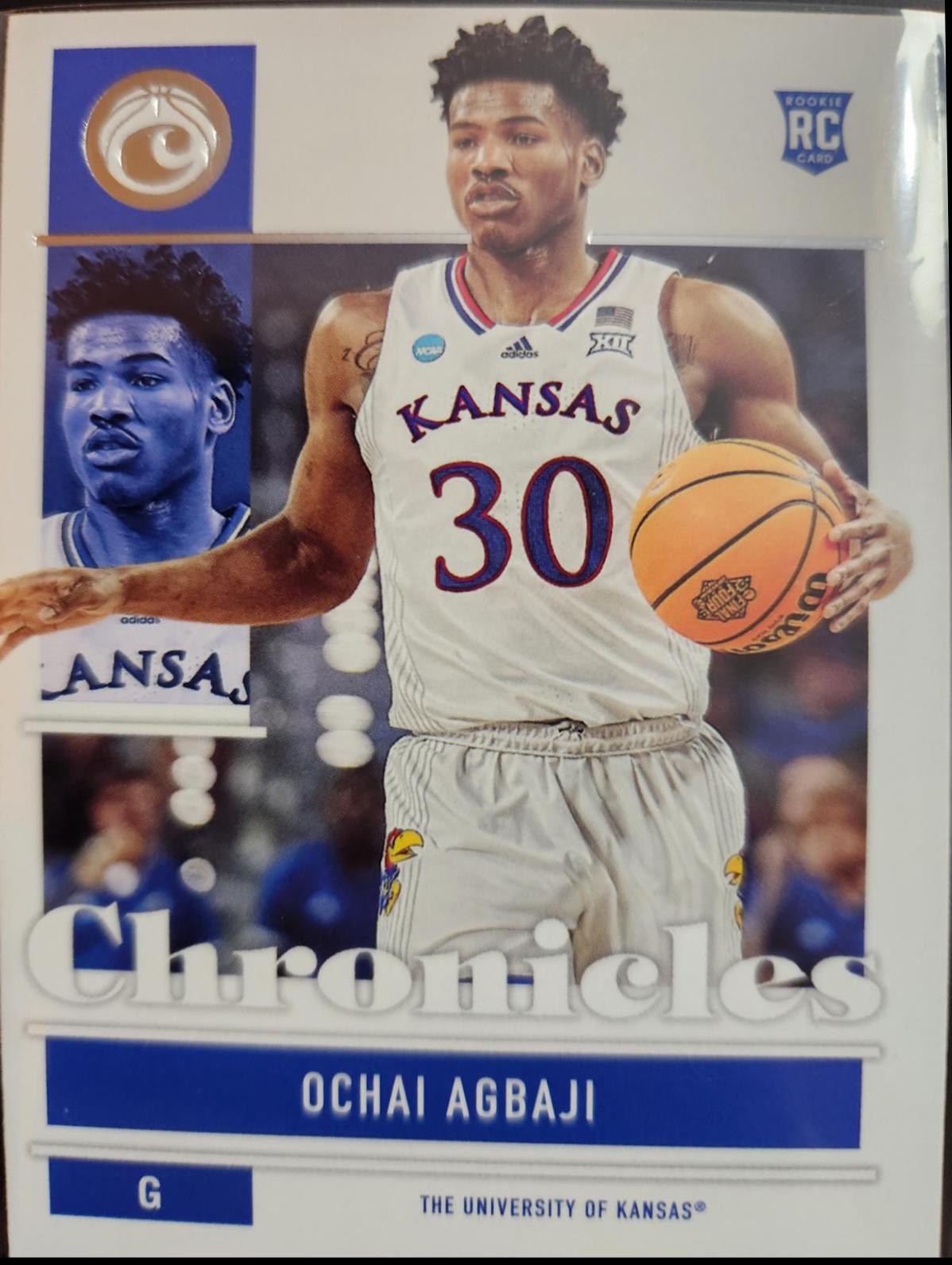 Ochai Agbaji #20 Basketball Cards 2022 Panini Chronicles Draft Picks