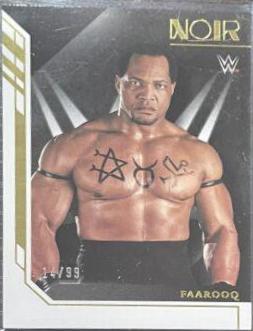 Faarooq #3 Wrestling Cards 2023 Panini Chronicles WWE Noir