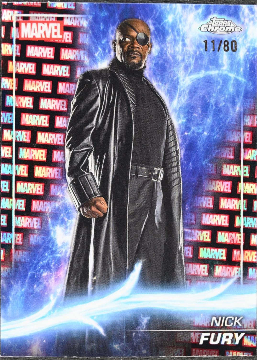 Nick Fury [Marvel Red Black Lava Refractor] #9 Prices | Marvel