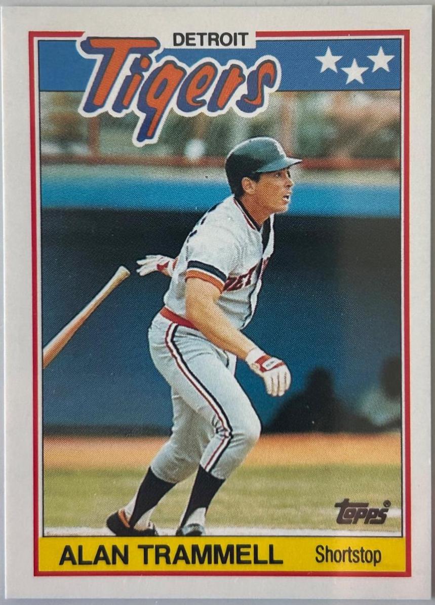 Alan Trammell #79 Baseball Cards 1988 Topps U.K. Mini