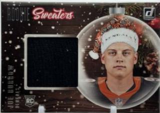 JOE BURROW #SW-JB Football Cards 2020 Panini Donruss Rookie Holiday Sweater