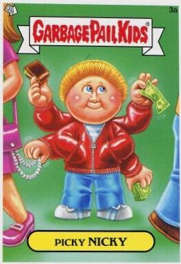 Picky NICKY #3a Garbage Pail Kids 2013 Mini