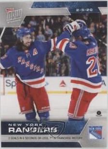 New York Rangers #163 Hockey Cards 2019 Topps Now NHL Stickers