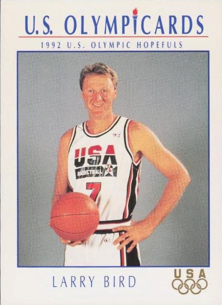 Larry Bird #8 Basketball Cards 1992 Impel U.S. Olympic Hopefuls