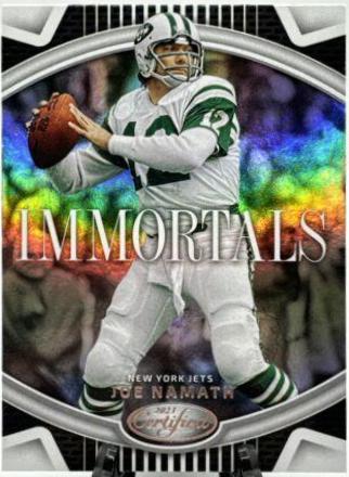 Joe Namath #I-1 Football Cards 2023 Panini Certified Immortals