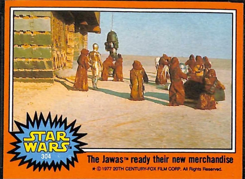 1977 The Jawas ready their new merchandise #304
