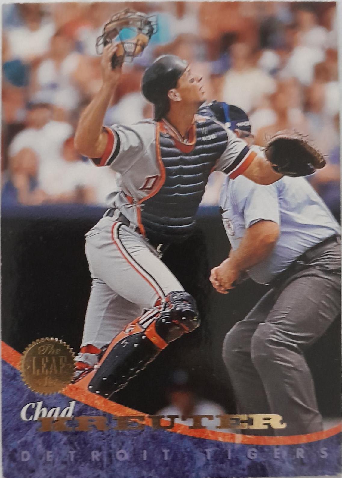 Chad Kreuter #5 Baseball Cards 1994 Leaf