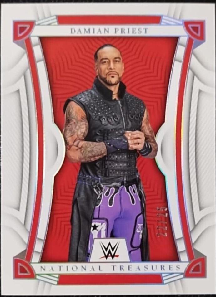 Damian Priest #8 Wrestling Cards 2023 Panini Chronicles WWE National Treasures