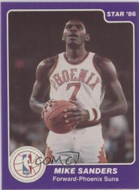 Mike Sanders #41 Basketball Cards 1985 Star