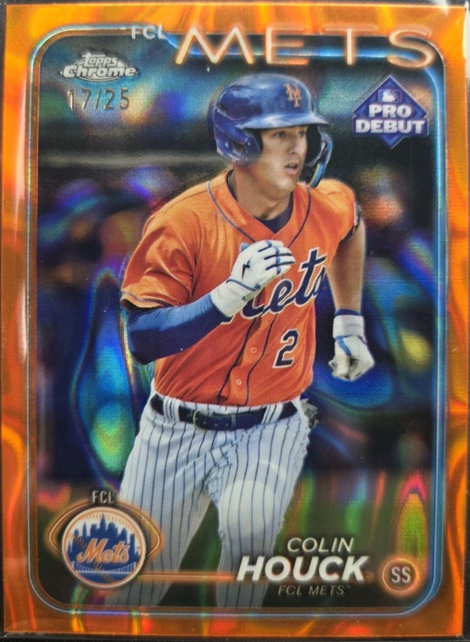 Colin Houck [Orange Lava Refractor Autograph] #PDC-180