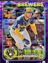 Jackson Chourio [Sonar Purple Refractor] #161 Prices [Rookie