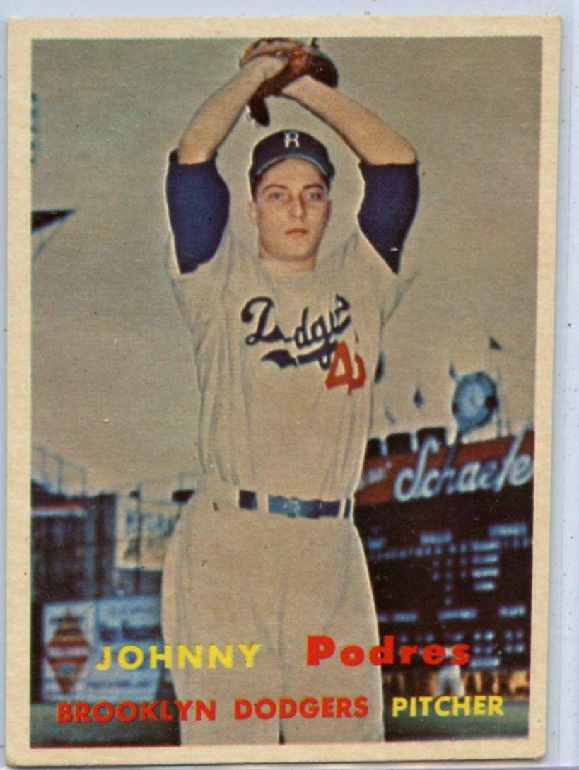 Johnny Podres #277 Baseball Cards 1957 Topps