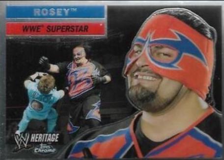 Rosey #9 Wrestling Cards 2006 Topps Heritage Chrome WWE