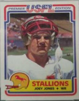 Joey Jones #13 Football Cards 1984 Topps USFL