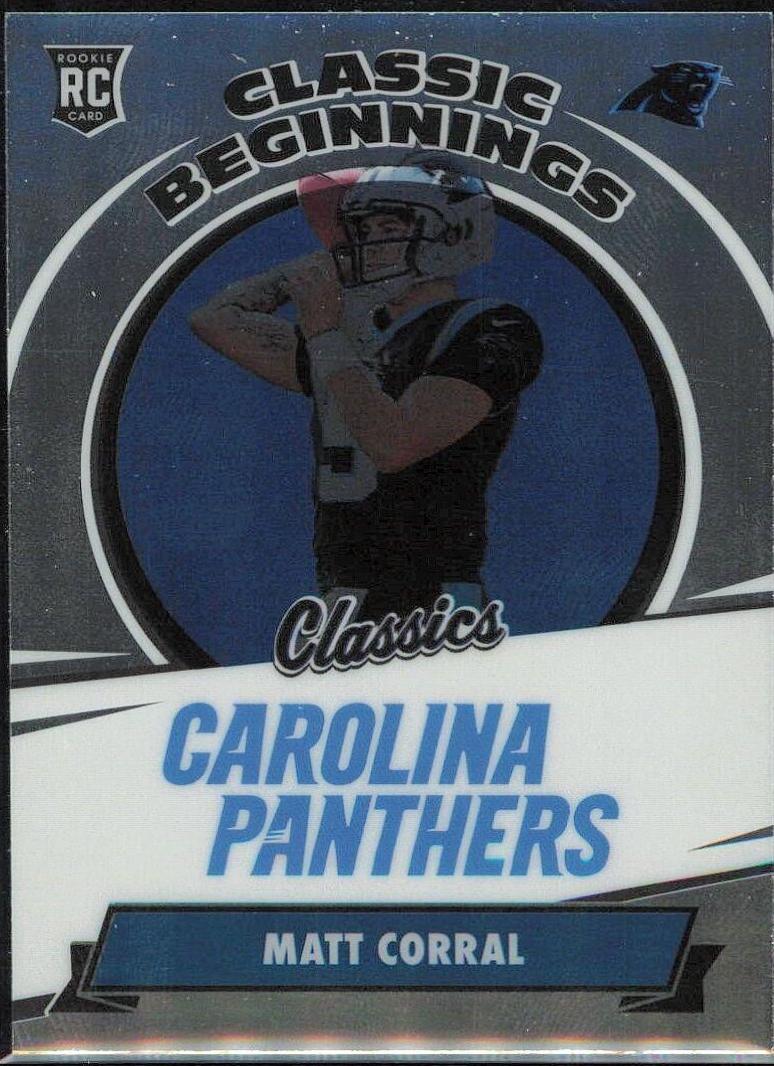 Matt Corral #CB-4 2022 Panini Classics Football Classic Beginnings