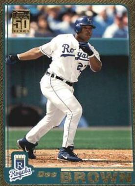 Dee Brown #T58 Baseball Cards 2001 Topps Traded