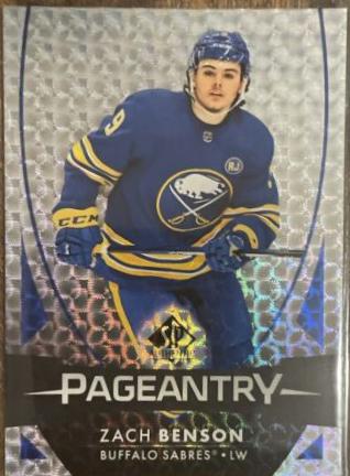 Zach Benson #P-86 Hockey Cards 2023 SP Authentic Pageantry