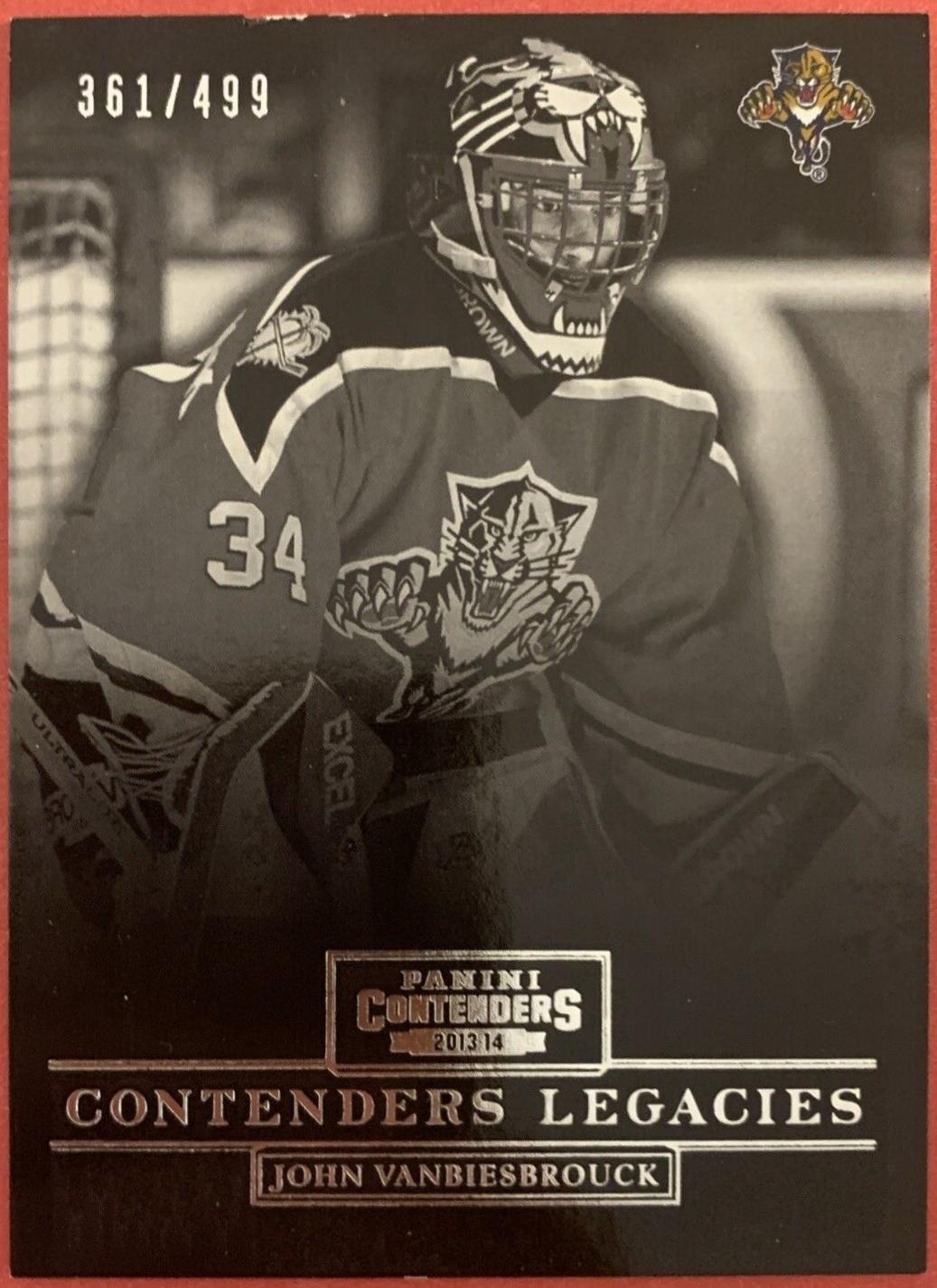 John Vanbiesbrouck #CL-18 Hockey Cards 2013 Panini Contenders Legacies
