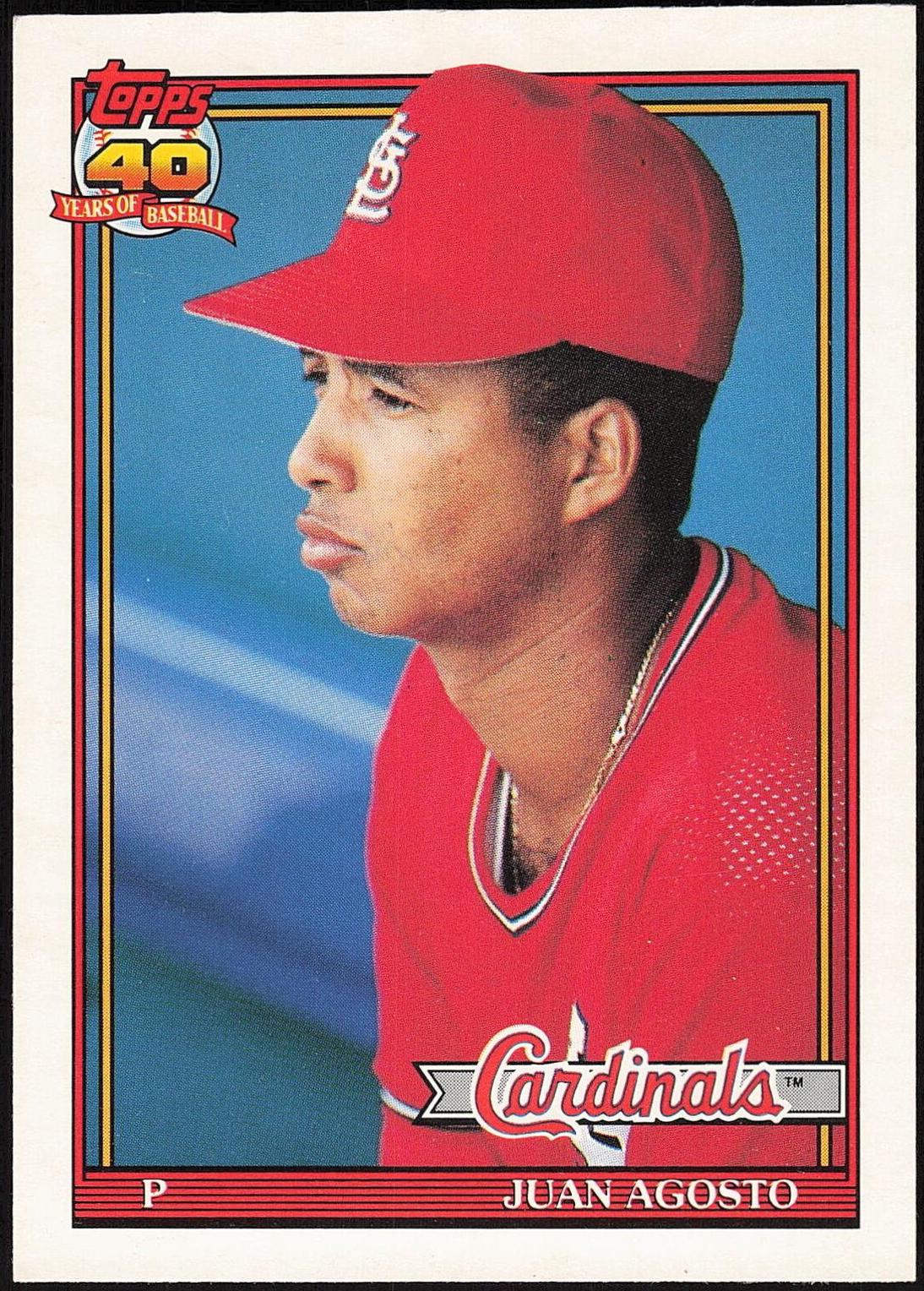 Juan Agosto #1T Baseball Cards 1991 Topps Traded Tiffany
