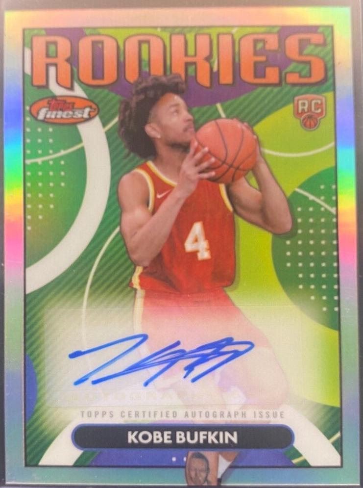 Kobe Bufkin #RFA-KOB 2023 Topps Finest Rookie Autograph Basketball