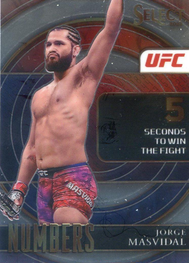 Jorge Masvidal #19 Ufc Cards 2022 Panini Select UFC Numbers