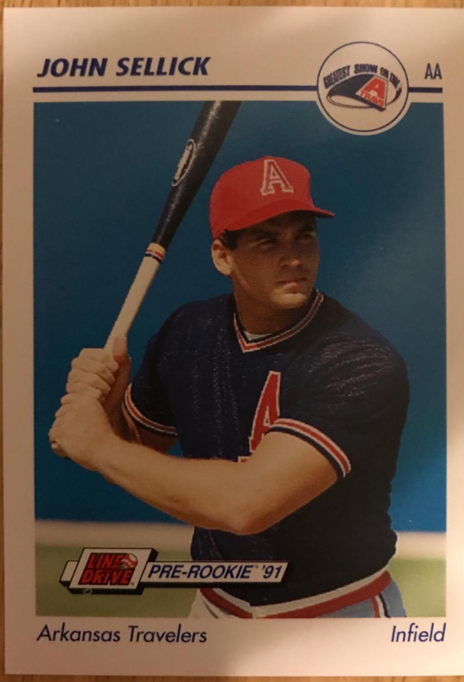 John Sellick #44 Baseball Cards 1991 Impel Line Drive Pre Rookie AA