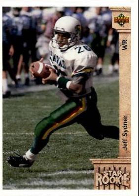 Jeff Sydner #29 Football Cards 1992 Upper Deck