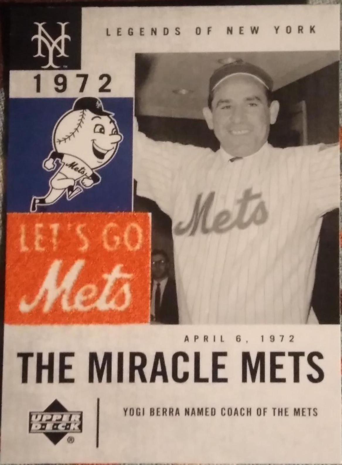 Yogi Berra #84 Baseball Cards 2001 Upper Deck Legends of NY