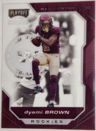 Dyami Brown #PMR-23 Football Cards 2021 Panini Chronicles Playoff Momentum Rookies
