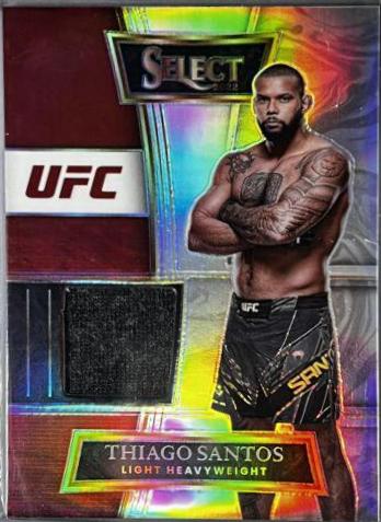 Thiago Santos #SS-TST Ufc Cards 2022 Panini Select UFC Selective Swatches