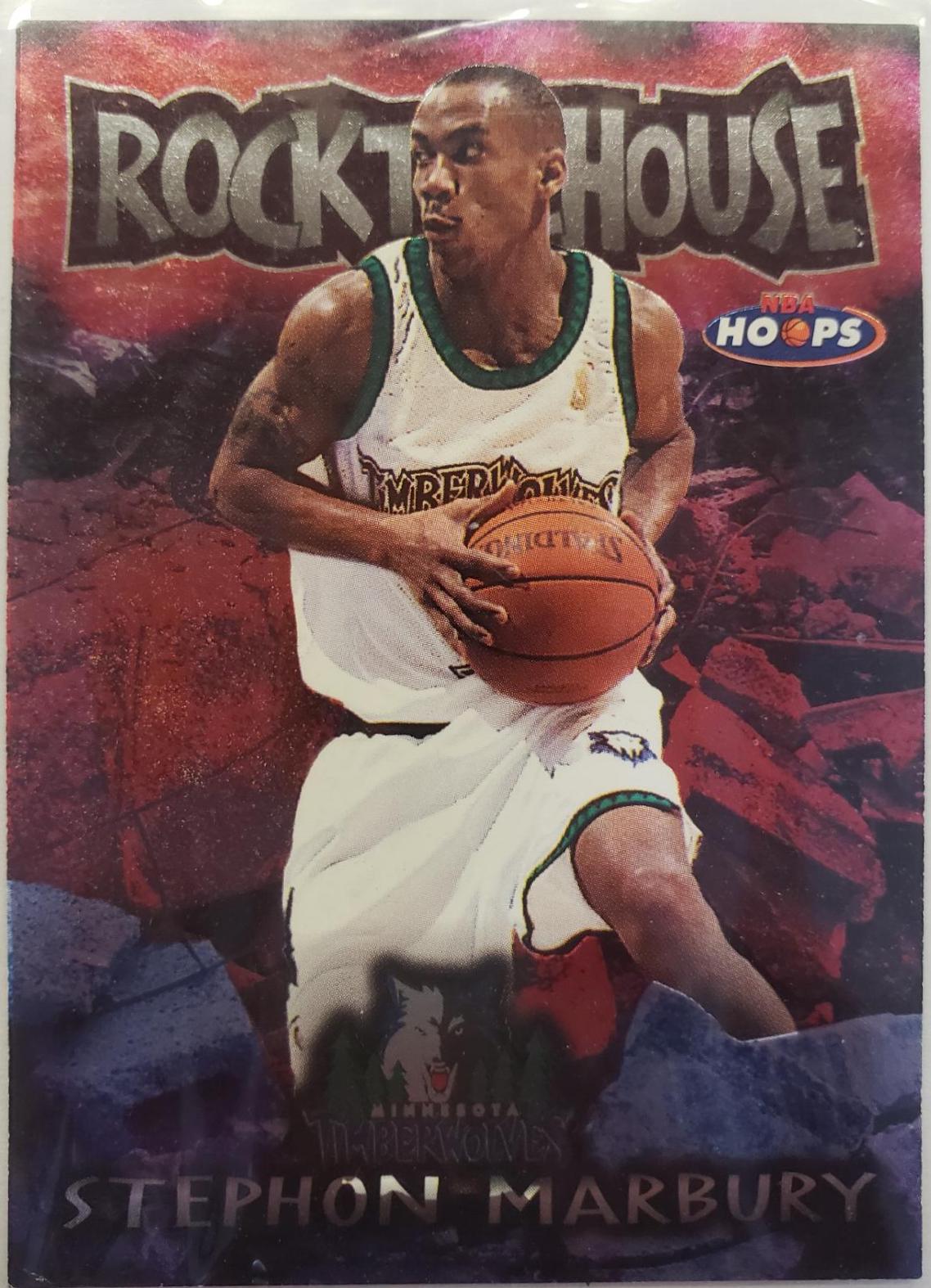 Stephon Marbury #2 Basketball Cards 1997 Hoops Rock the House