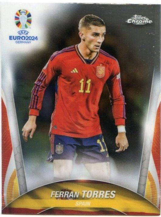 Ferran Torres #136 2024 Topps Chrome UEFA Euro