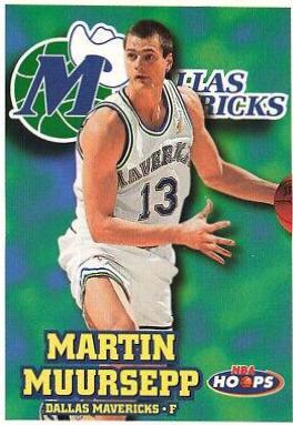 Martin Muursepp #39 Basketball Cards 1997 Hoops