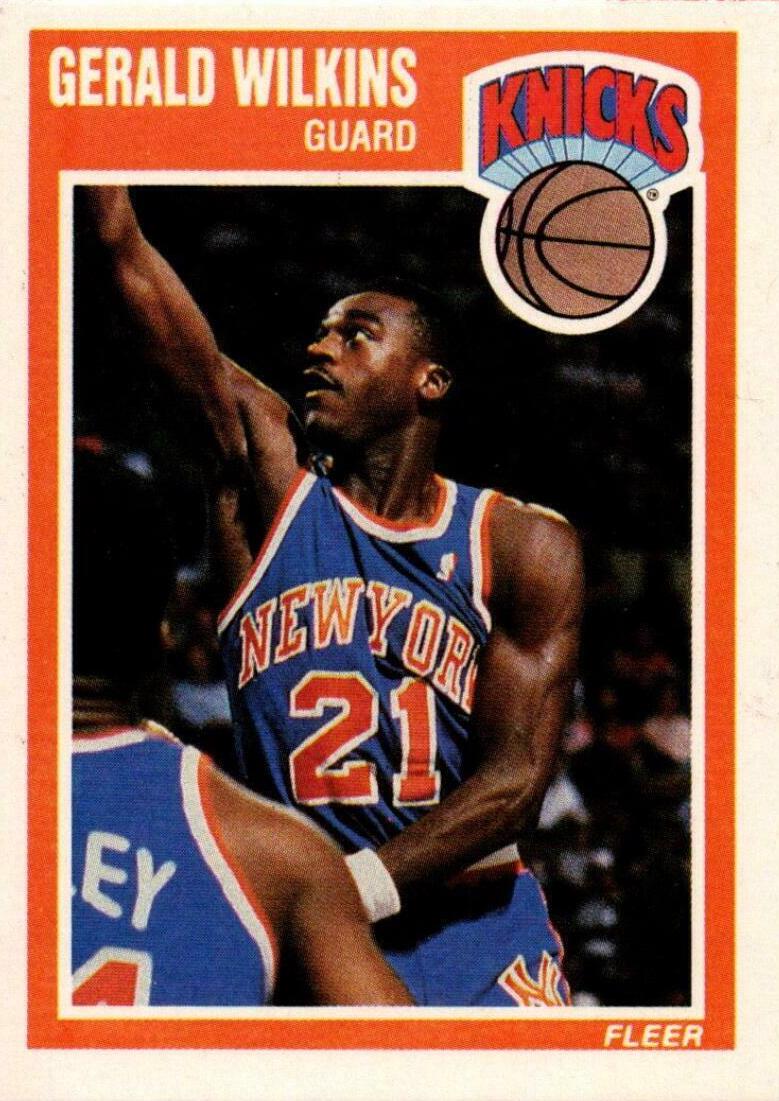 Gerald Wilkins #107 Basketball Cards 1989 Fleer