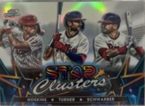 Trea Turner, Kyle Schwarber, Rhys Hoskins