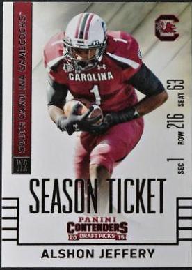 Alshon Jeffery #6 Football Cards 2015 Panini Contenders Draft Picks
