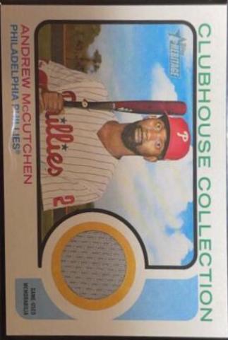 Andrew McCutchen #CC-AM Baseball Cards 2022 Topps Heritage Clubhouse Collection Relics