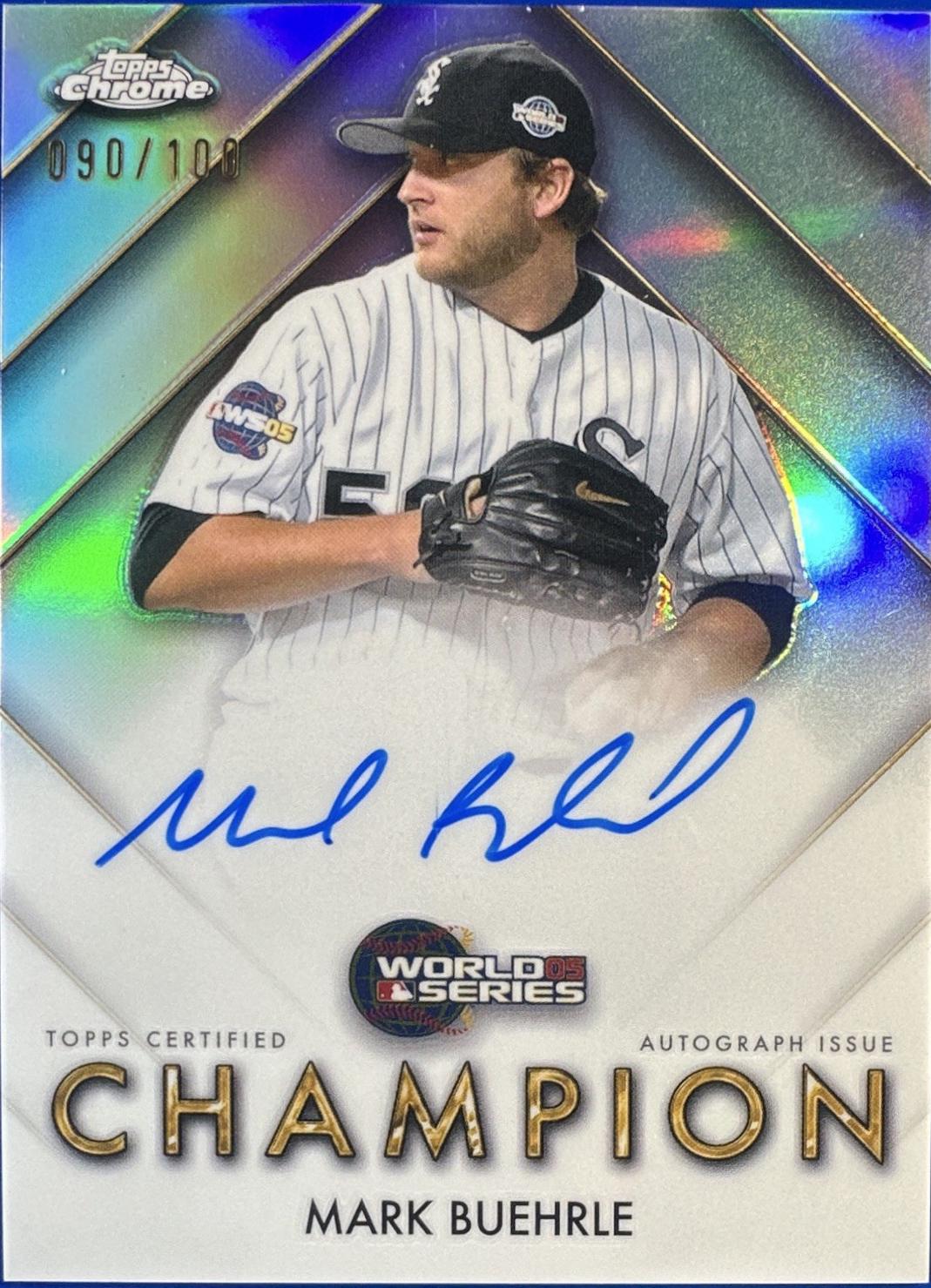 Mark Buehrle #WSCA-MBU 2026 Topps Chrome Baseball World Series Champions Autographs
