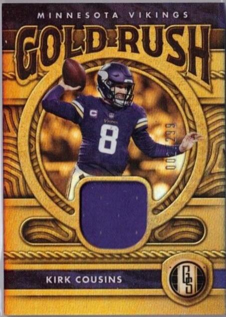 Kirk Cousins #GR-KCO Football Cards 2022 Panini Gold Standard Rush