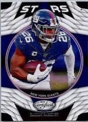 Saquon Barkley #CS-SB Football Cards 2020 Panini Certified Certified Stars