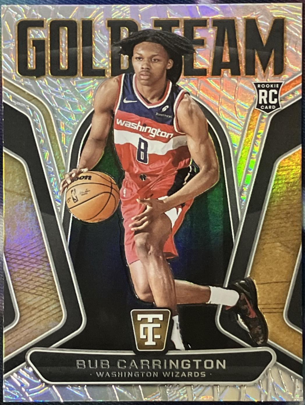 Bub Carrington #9 Basketball Cards 2024 Panini Totally Certified Gold Team