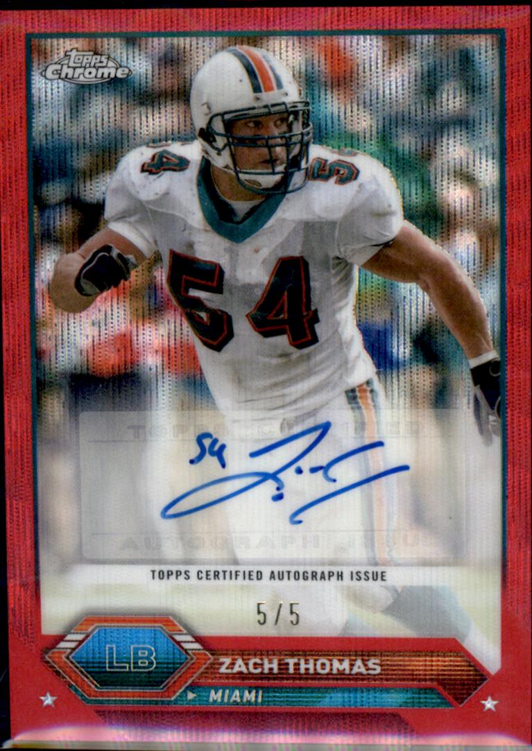 Zach Thomas [Red Wave Refractor] #TCA-ZT