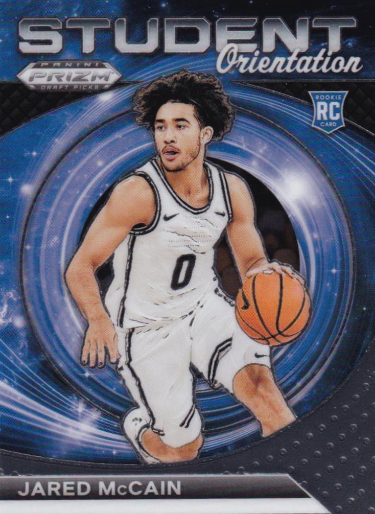 Jared McCain #20 2024 Panini Prizm Draft Picks Student Orientation Basketball