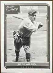 Hack Wilson #10 Baseball Cards 2022 Panini Three and Two Prices